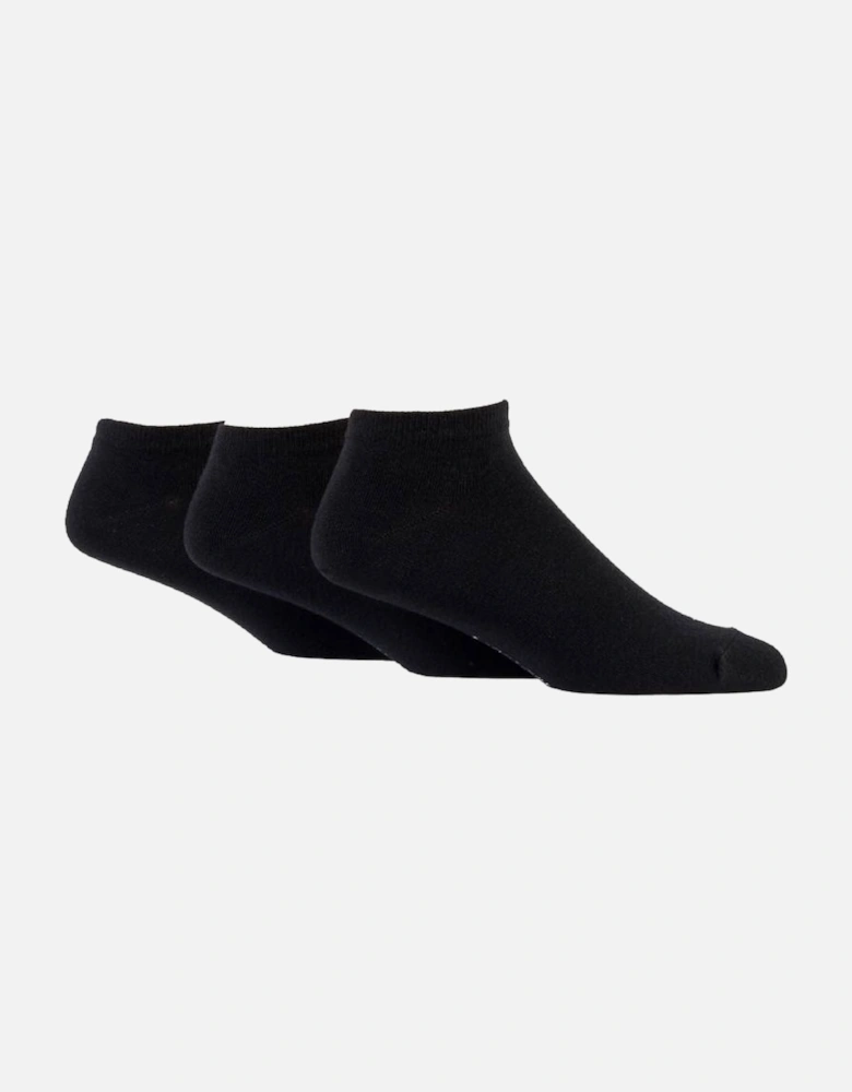WildFeet Men's 3-Pack Trainer Socks Black