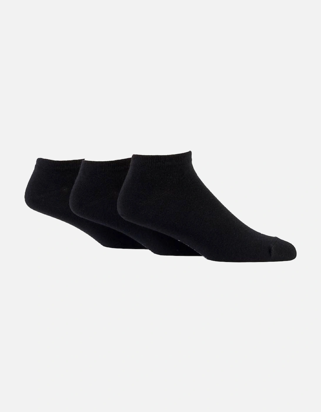 WildFeet Men's 3-Pack Trainer Socks Black, 4 of 3