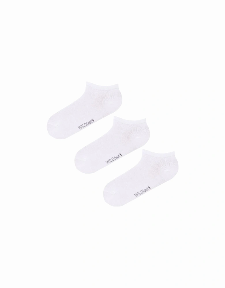 WildFeet Men's 3-Pack Trainer Socks White