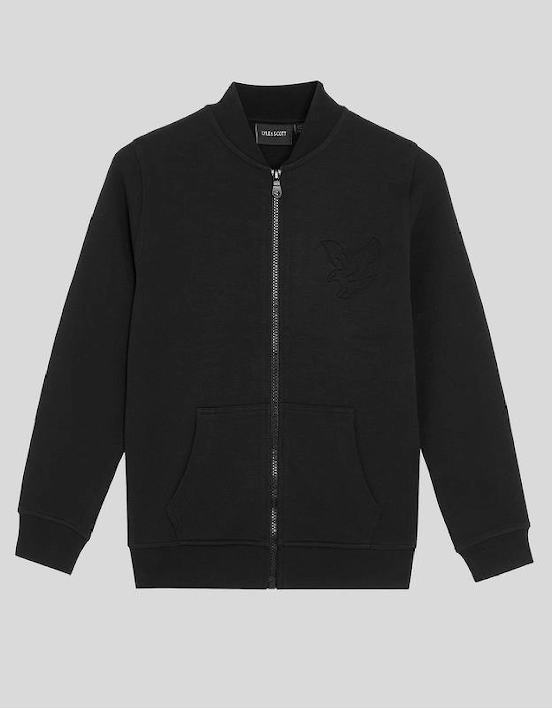 Lyle And Scott Boy's Embossed Eagle Track Jacket - Black - Size, 12 Years/13 Years