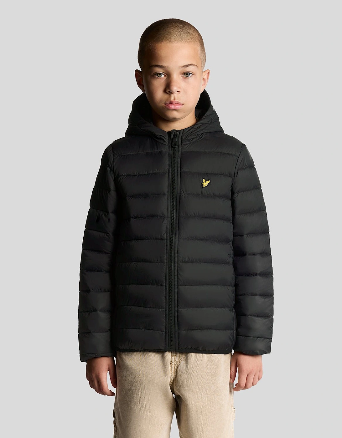 Lyle And Scott Boy's Lightweight Padded Jacket - Black - Size, 9 Years/10 Years
