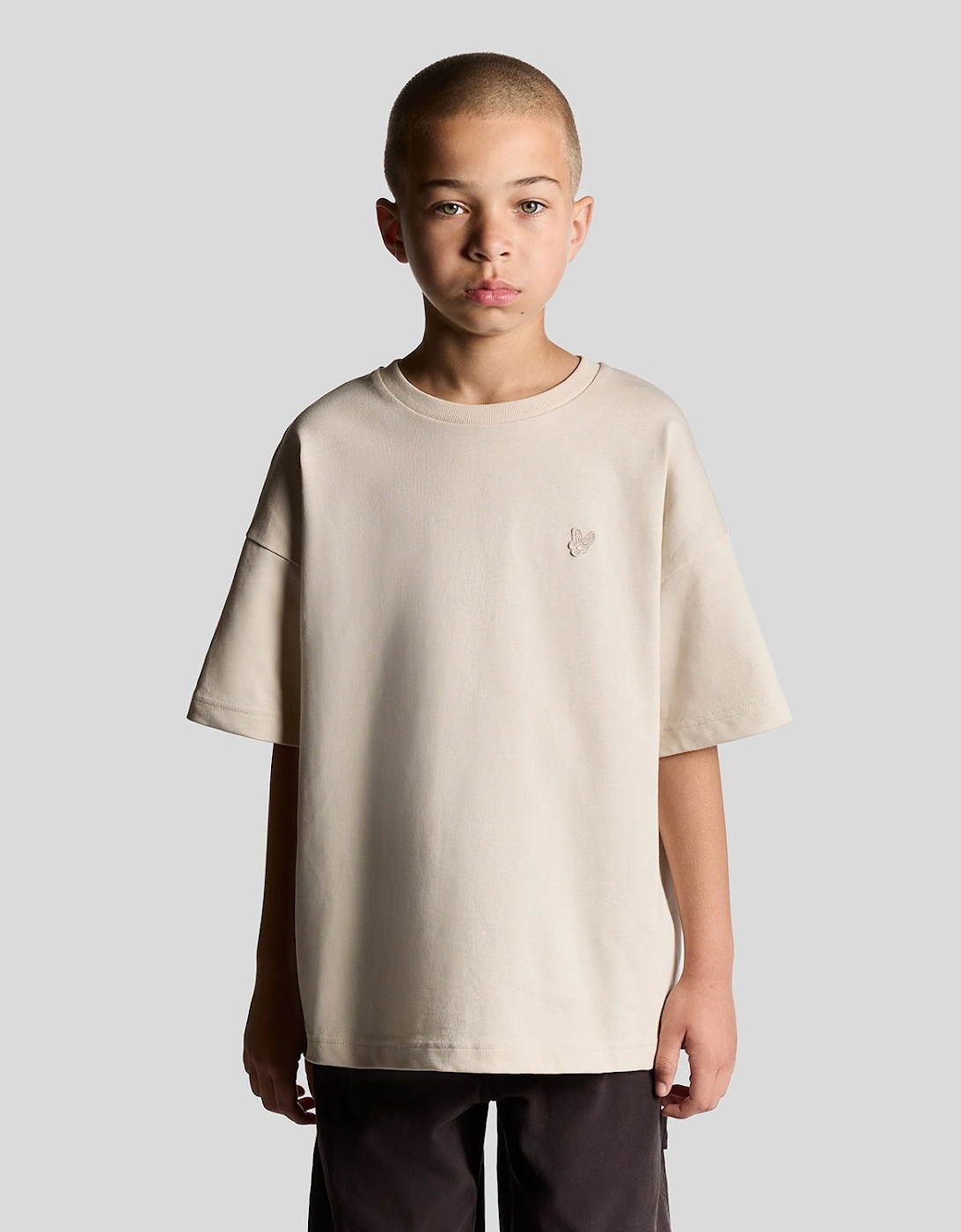 Lyle And Scott Boy's Heavy Weight Relaxed T-Shirt - White - Size, 14 Years/15 Years