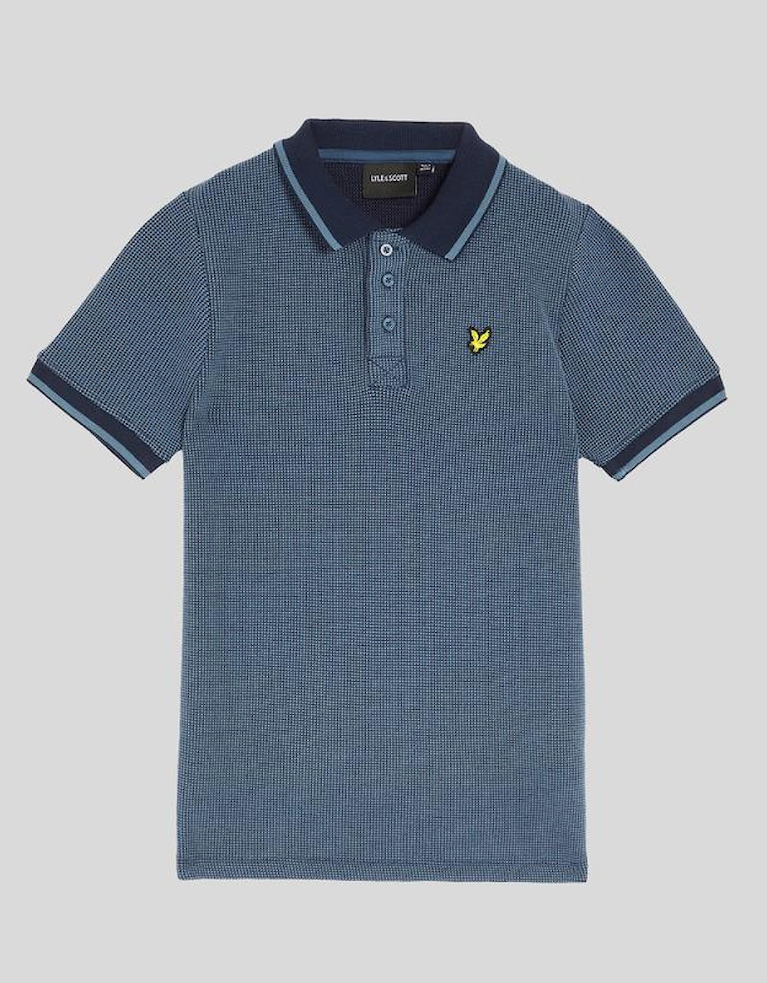 Two Tone Waffle Polo Shirt, 4 of 3