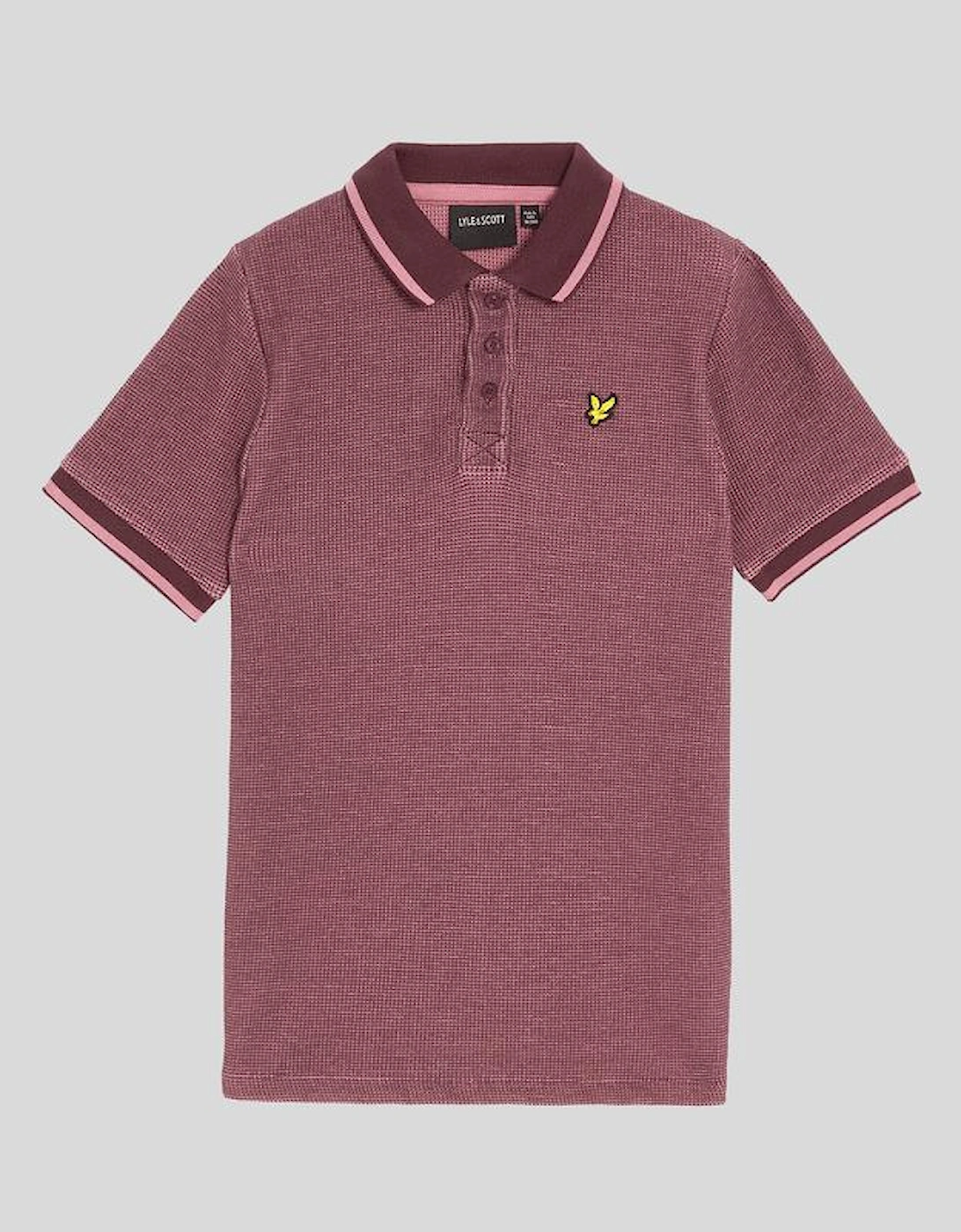 Two Tone Waffle Polo Shirt, 4 of 3