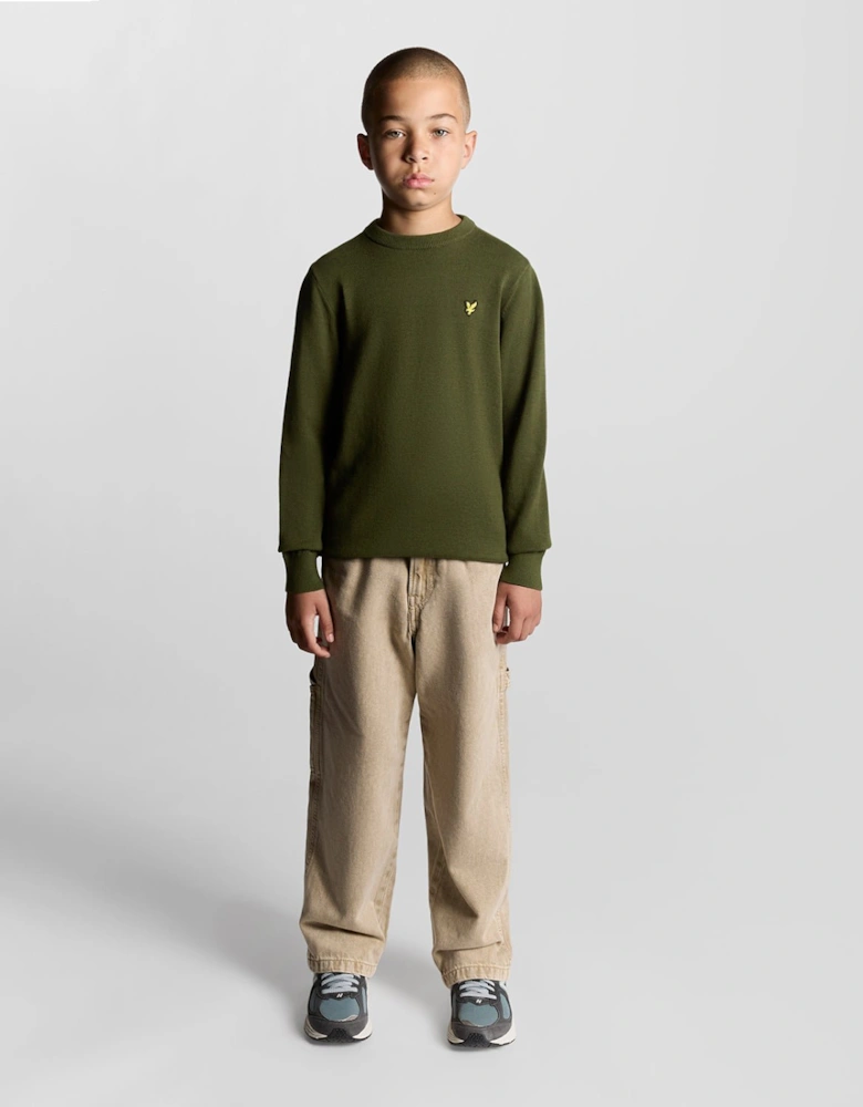 Cotton Crew Neck Jumper