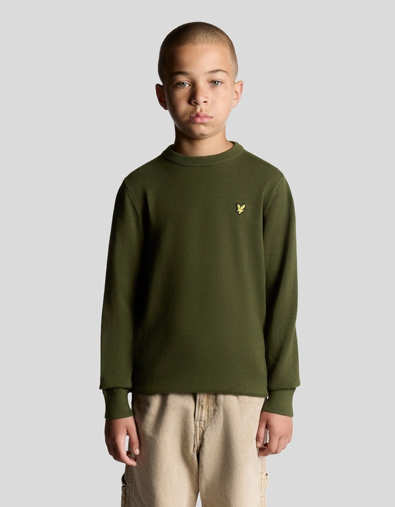 Cotton Crew Neck Jumper