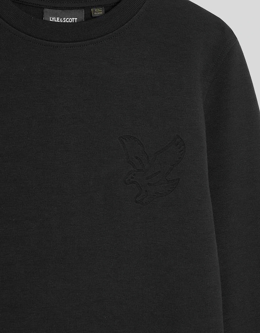 Embossed Eagle Crew Neck Sweatshirt