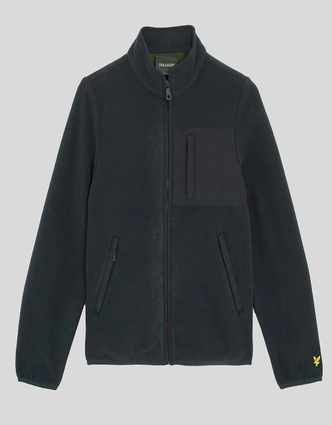 Lyle And Scott Boy's Nylon Trim Polar Fleece Jacket - Navy - Size: 7/8 y