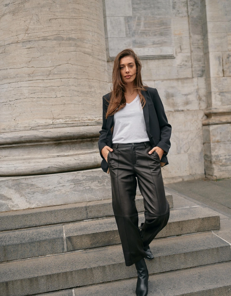 Como leather pants