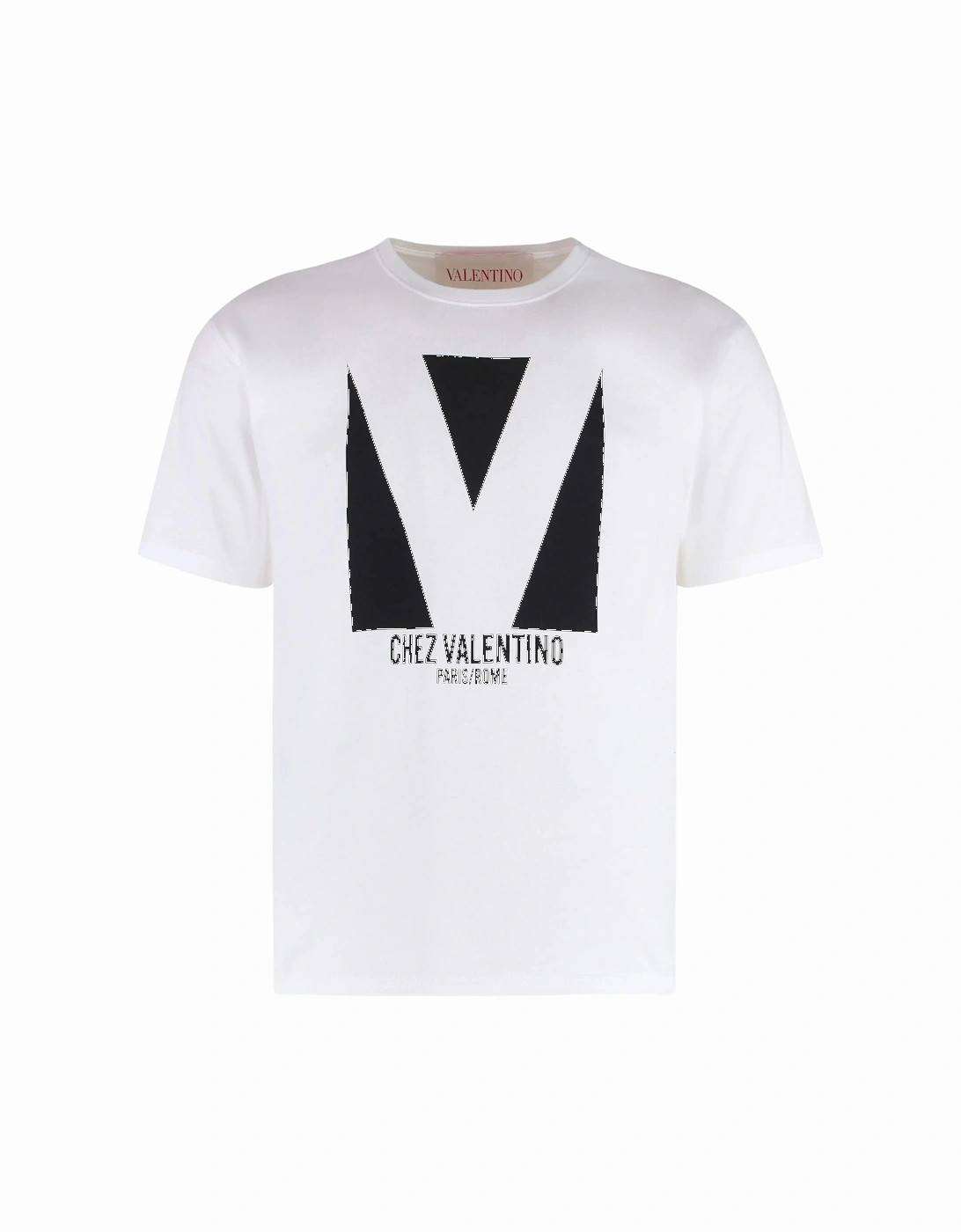 Chez Print Jersey T-Shirt in White, 6 of 5