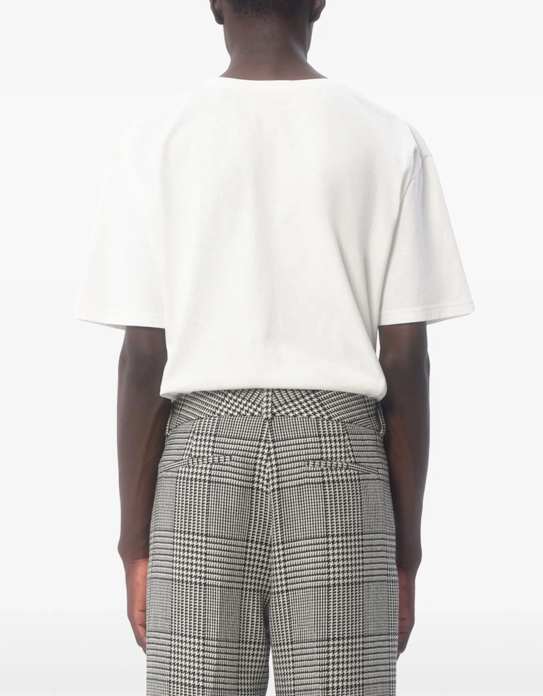 Chez Print Jersey T-Shirt in White