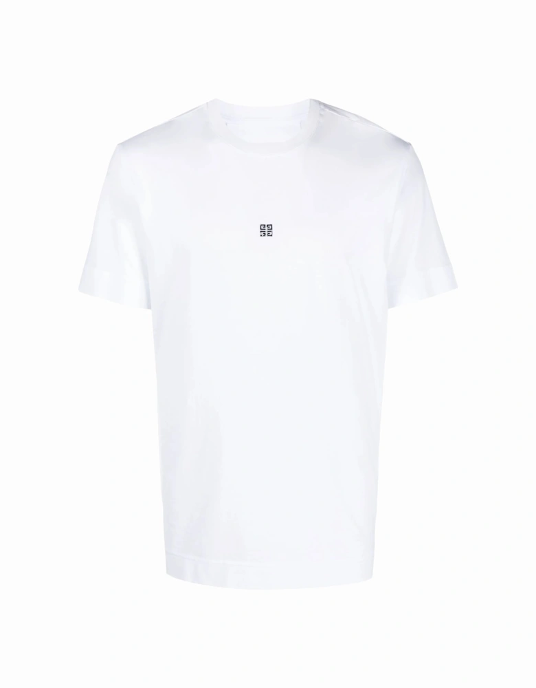 Small 4G Embroidered Logo T-Shirt in White