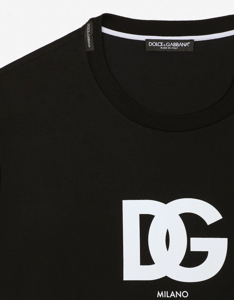 DG Milano Logo Print T-shirt in Black
