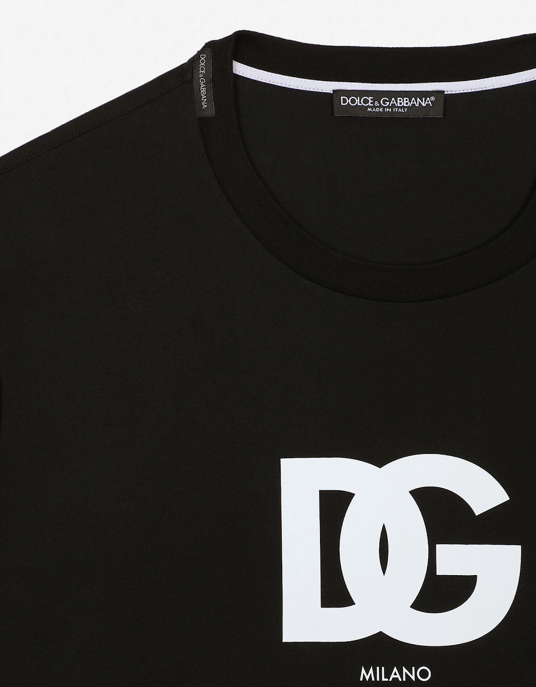 DG Milano Logo Print T-shirt in Black