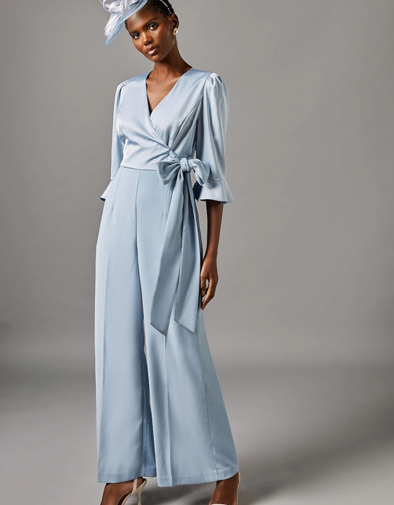 Wrap Top Tie Side Jumpsuit