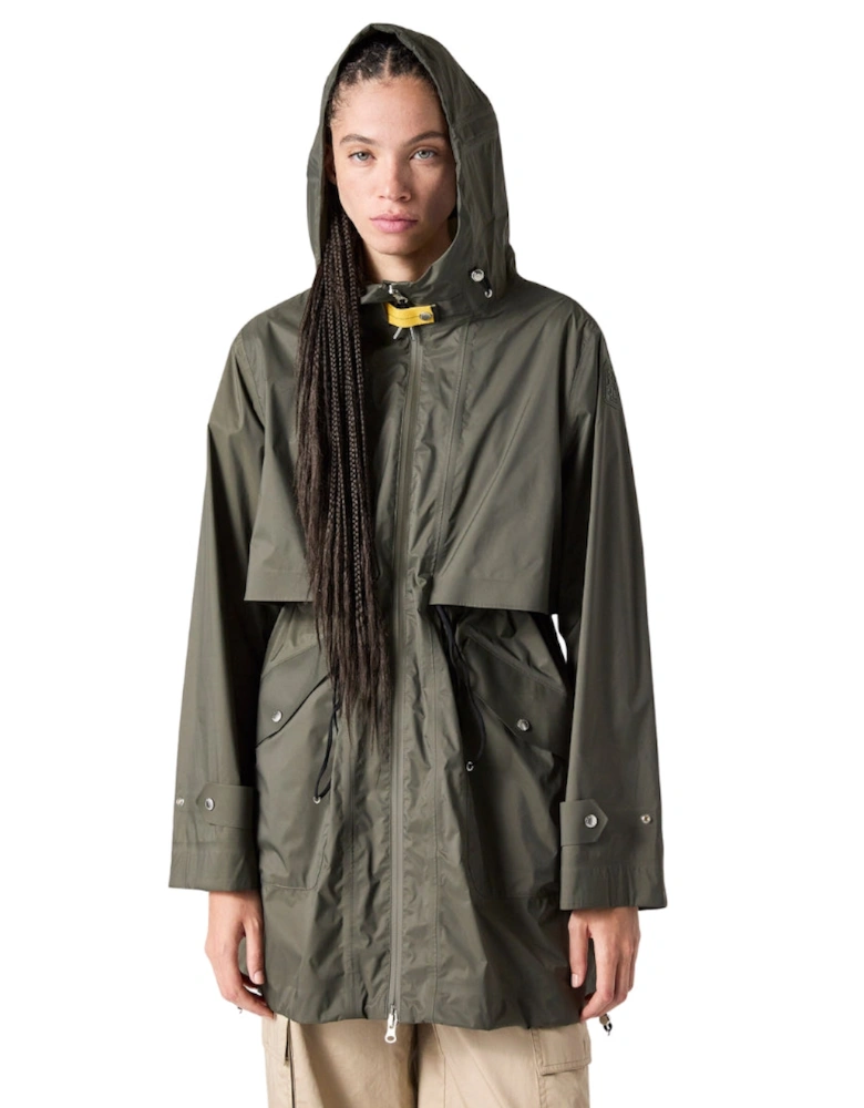 Mikuni Green Long Hooded Jacket