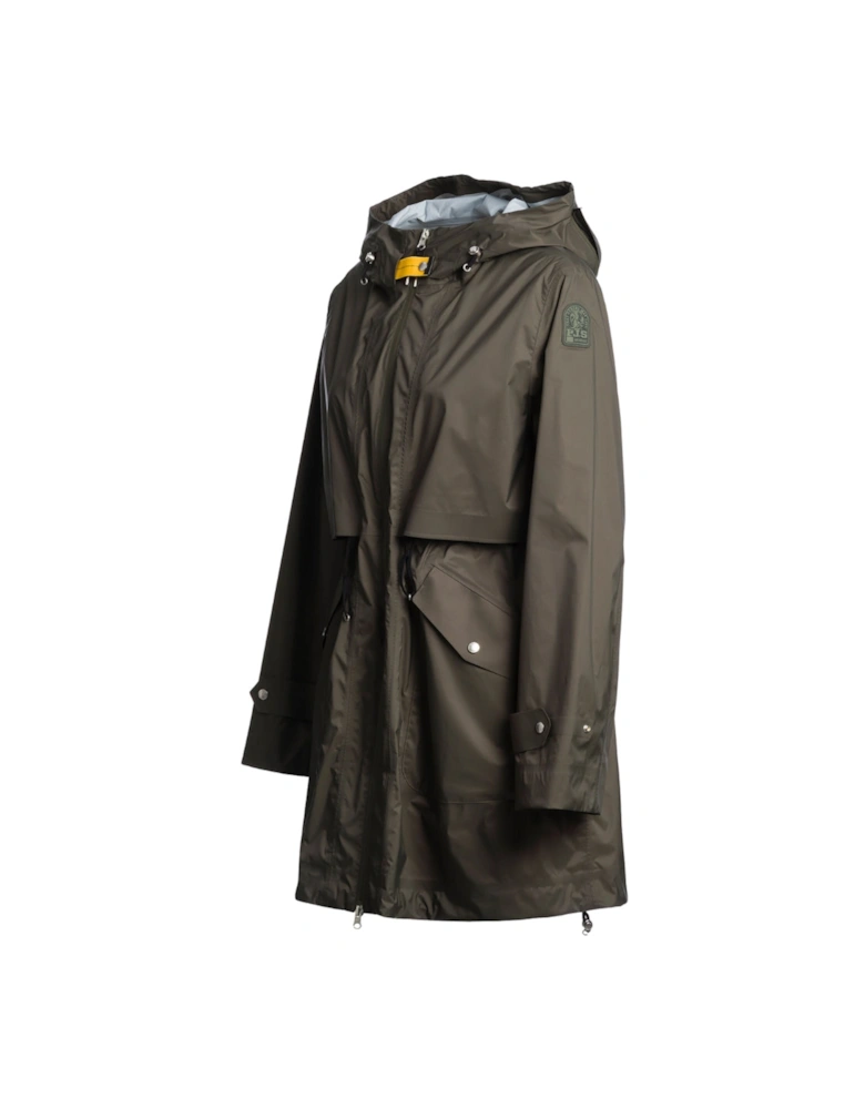 Mikuni Green Long Hooded Jacket