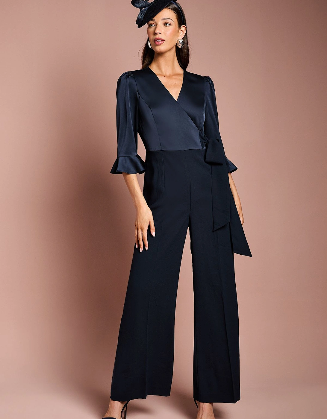 Wrap Top Tie Side Jumpsuit, 2 of 1