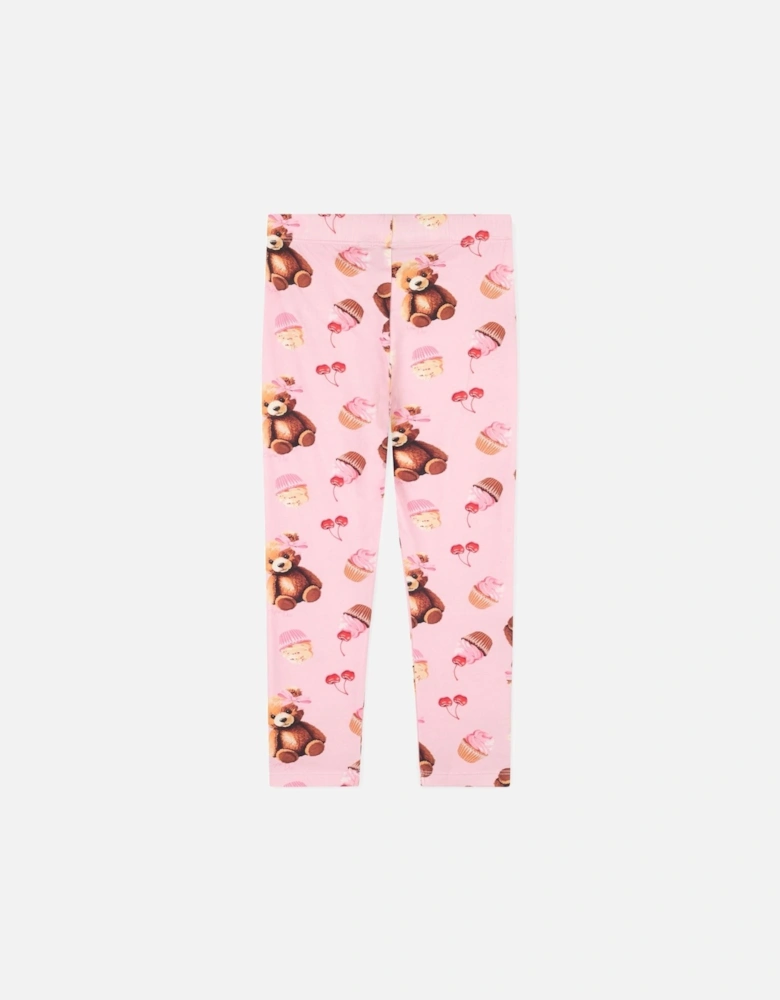 MADISON BEAR PRINT LEGGINGS SET W252510