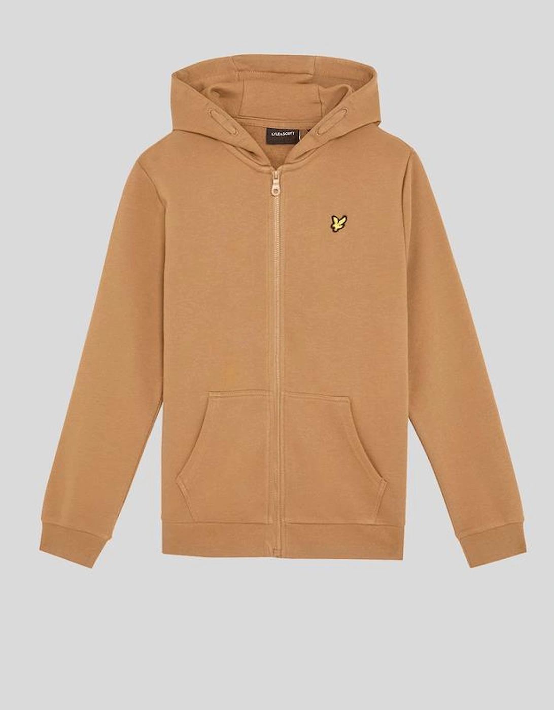 Lyle And Scott Men's Brown Loopback Cotton Full Zip Hoodie - Size 8/9 Y