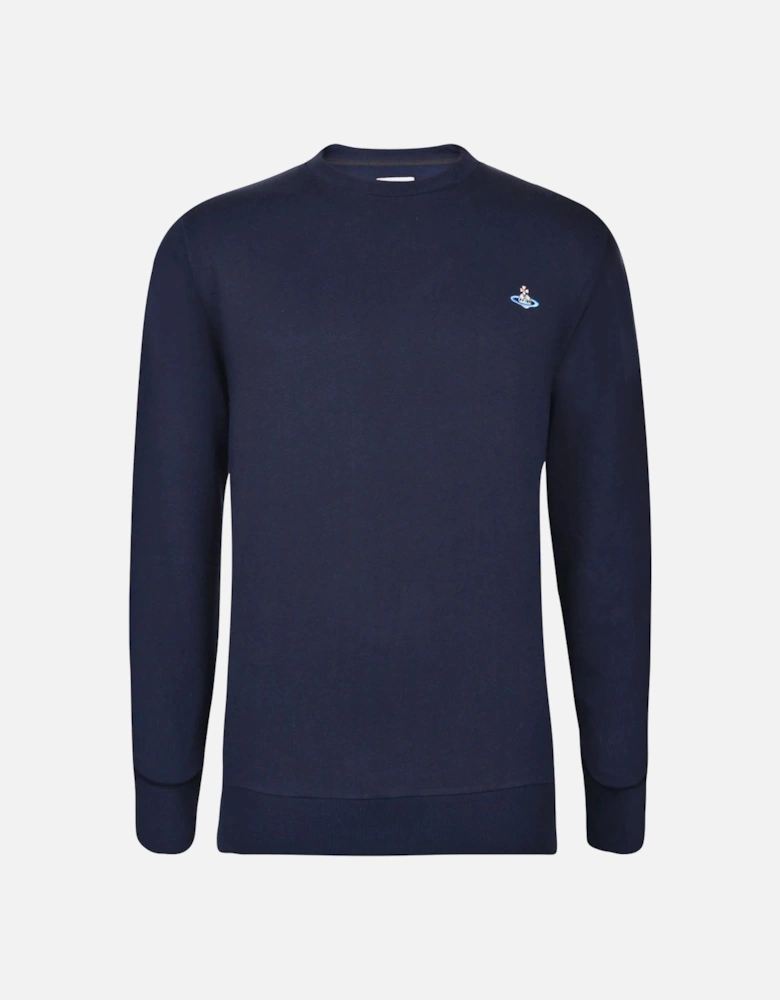 Navy Orb Crewneck Sweatshirt