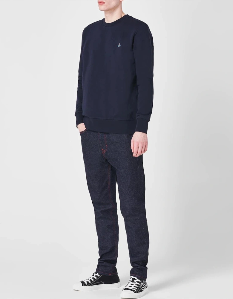 Navy Orb Crewneck Sweatshirt
