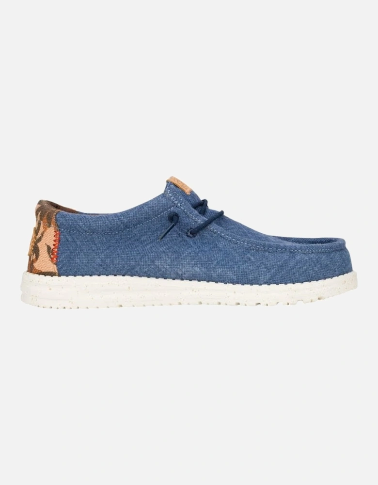 Wally Palm Jute Shoe Navy