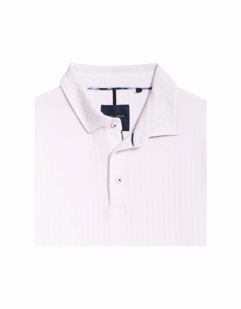 Cotton Detailed Polo Shirt White