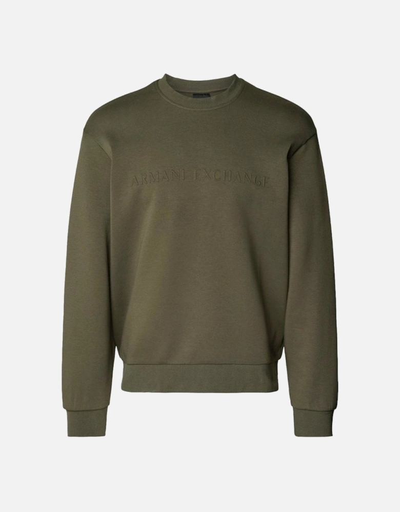 Sweatshirt Embossed Branding Black Ink