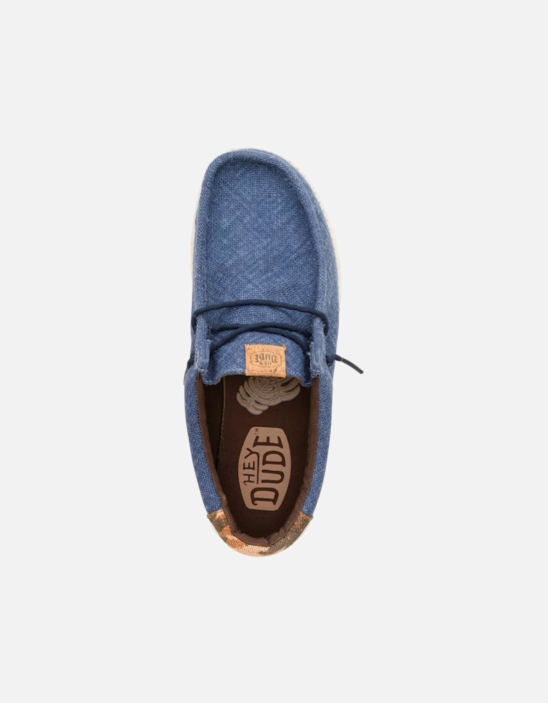 Wally Palm Jute Shoe Navy