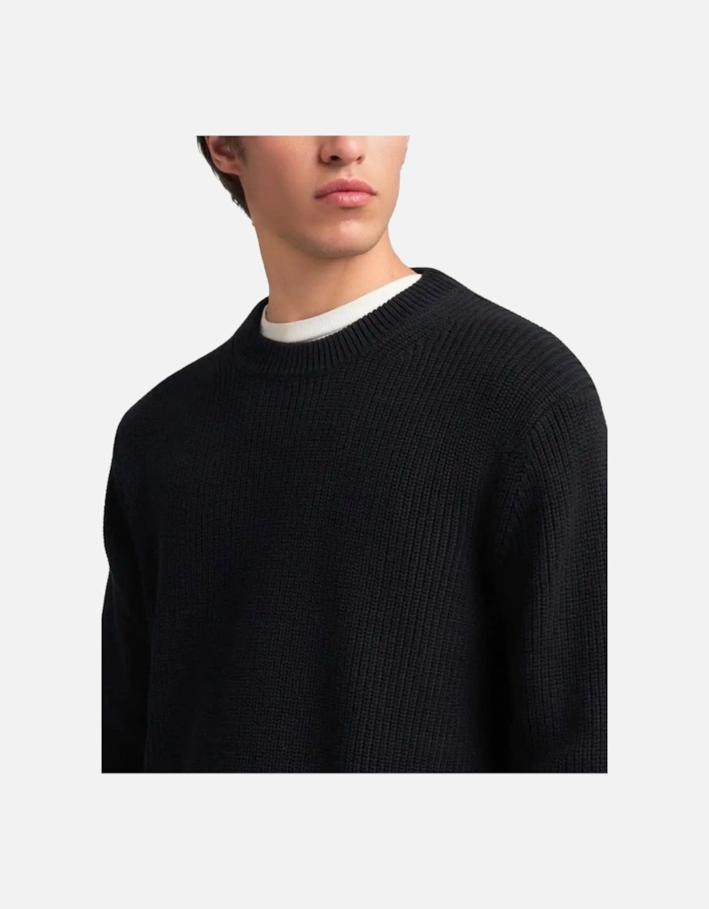 Chunky Knit Jumper Dark Navy