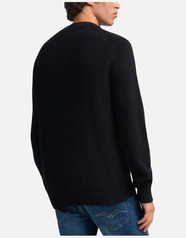 Chunky Knit Jumper Dark Navy