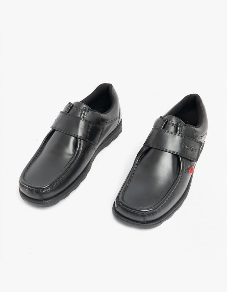 114226 FRAGMA STRAP Boys School Shoes Black