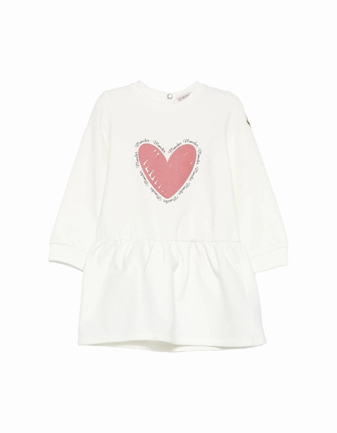Baby Heart Dress White, 4 of 3