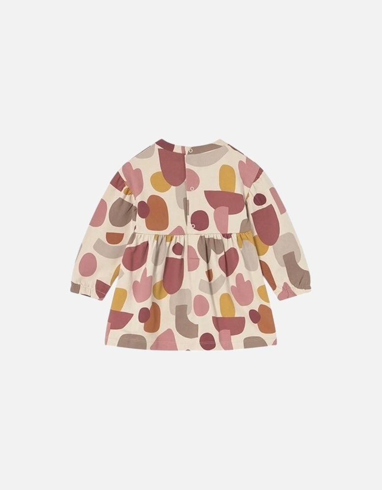 Girls Multicoloured Print Sweat Dress