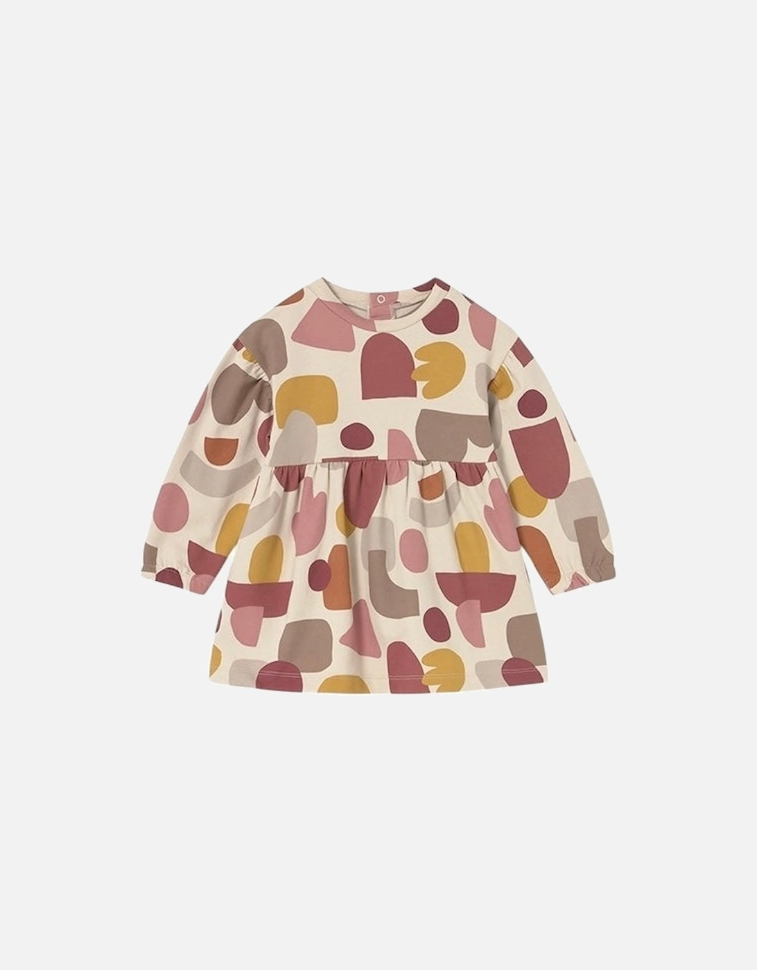 Girls Multicoloured Print Sweat Dress, 4 of 3