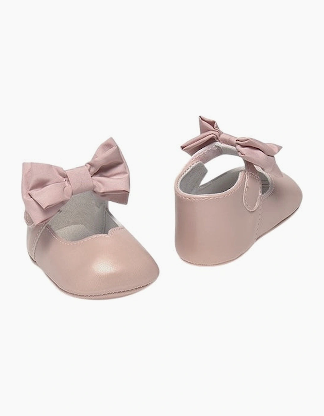 Mayoral Girl's Girls Pink Bow Soft Sole Shoes - Size: EUR 16 / 2-5 months