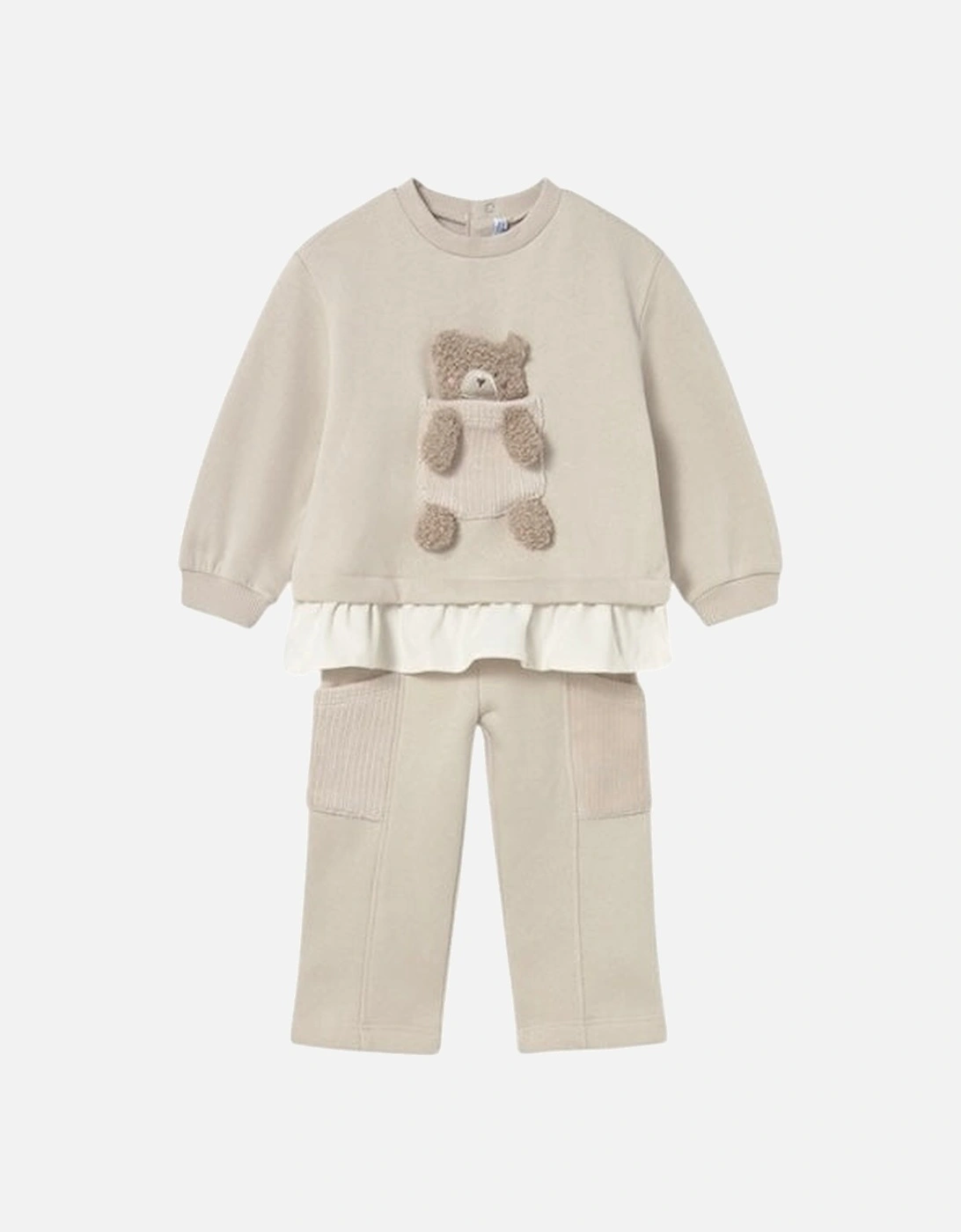 Girls Sand Bear Tracksuit, 4 of 3