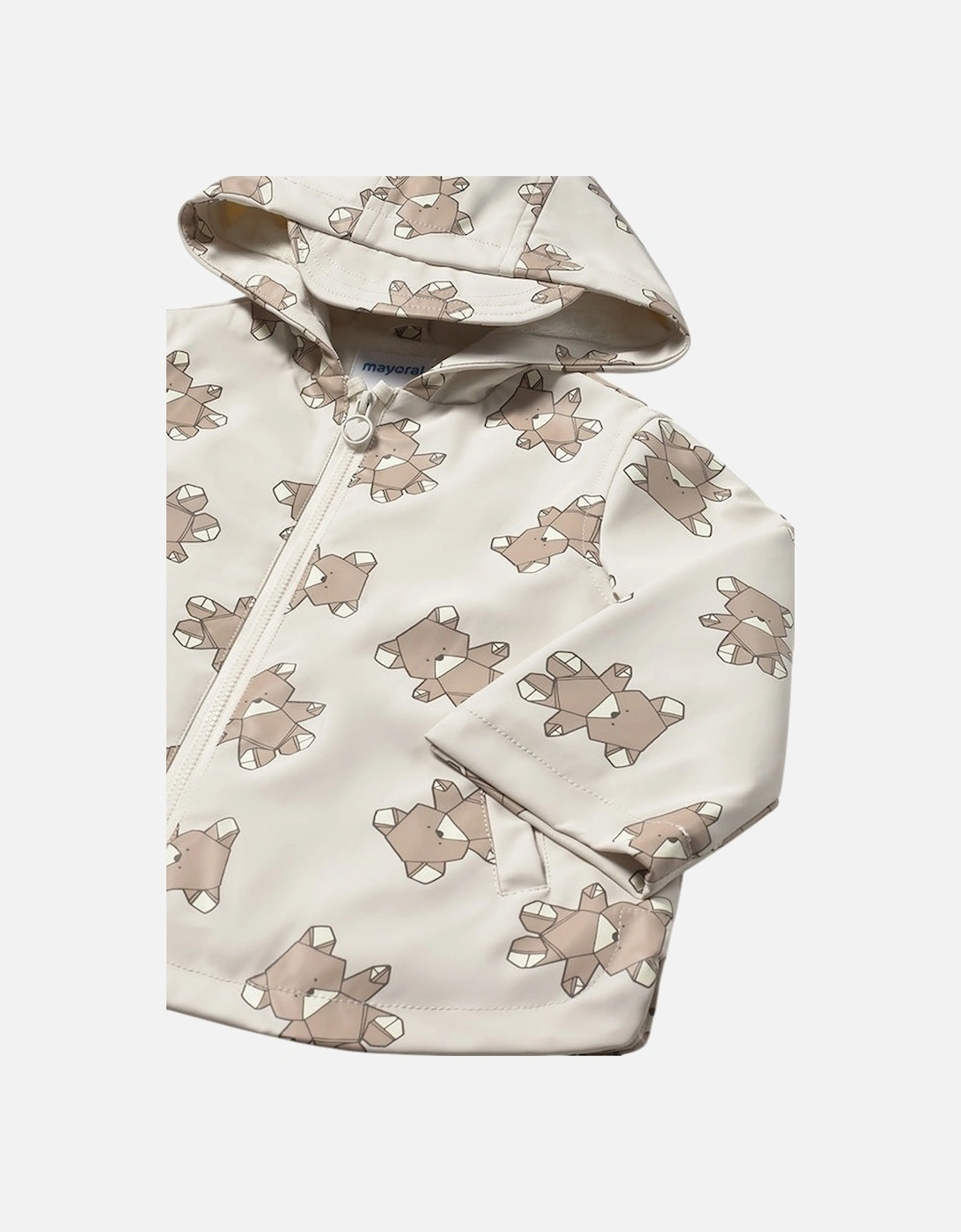 Girls Sand Bear Rain Coat