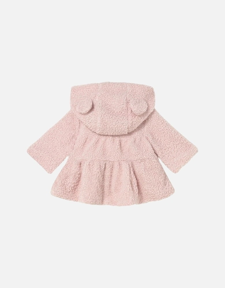 Girls Pale Pink Boucle Jacket