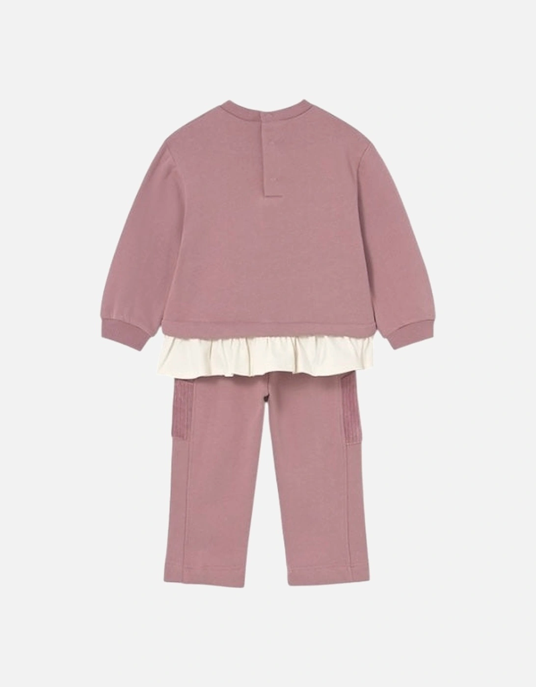 Girls Pink Bear Tracksuit