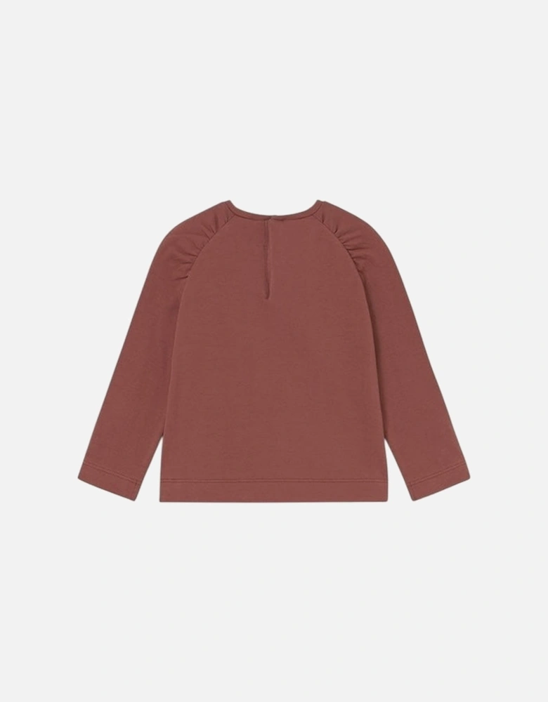 Girls Terracotta Print Top
