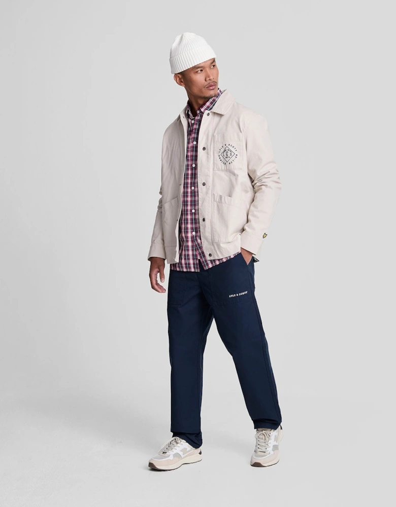 Washed Check Poplin Shirt