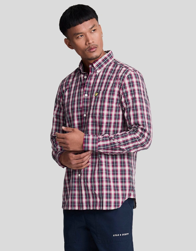 Washed Check Poplin Shirt
