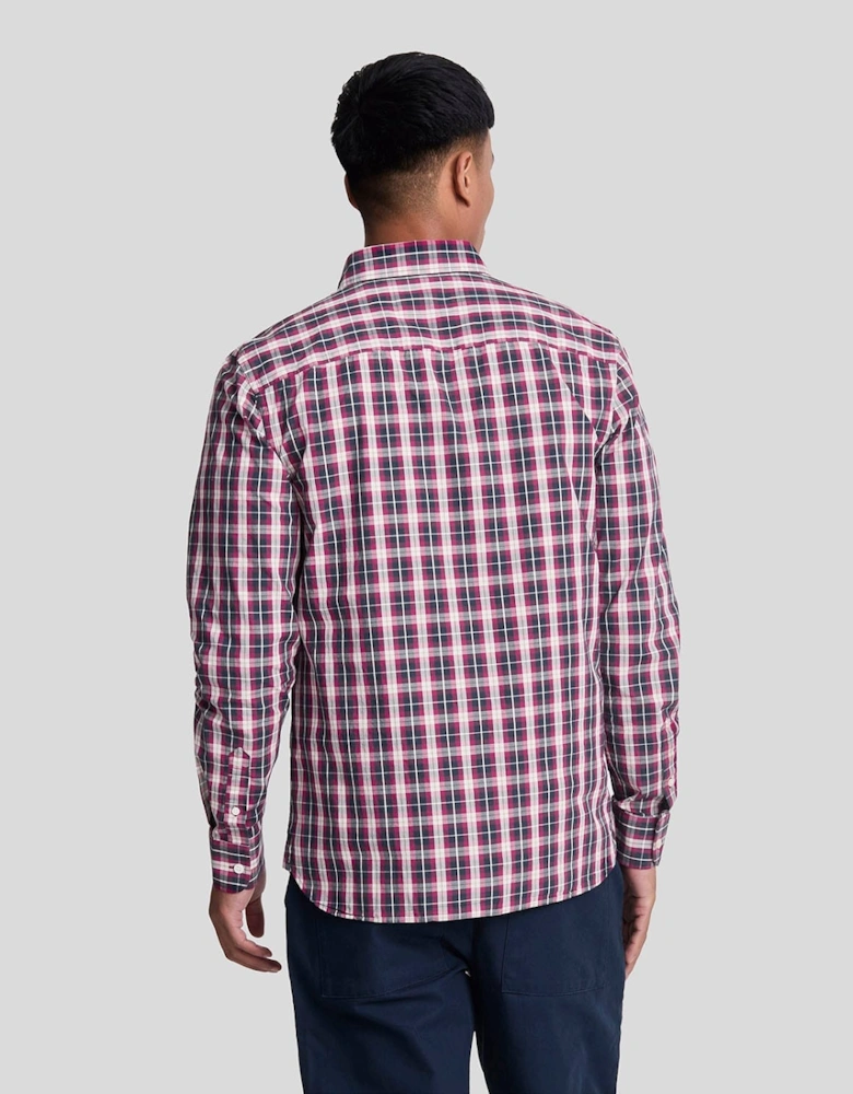 Washed Check Poplin Shirt