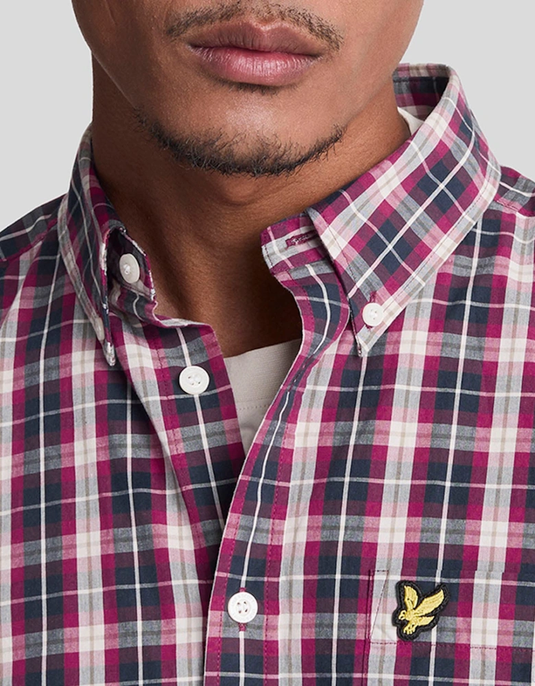 Washed Check Poplin Shirt