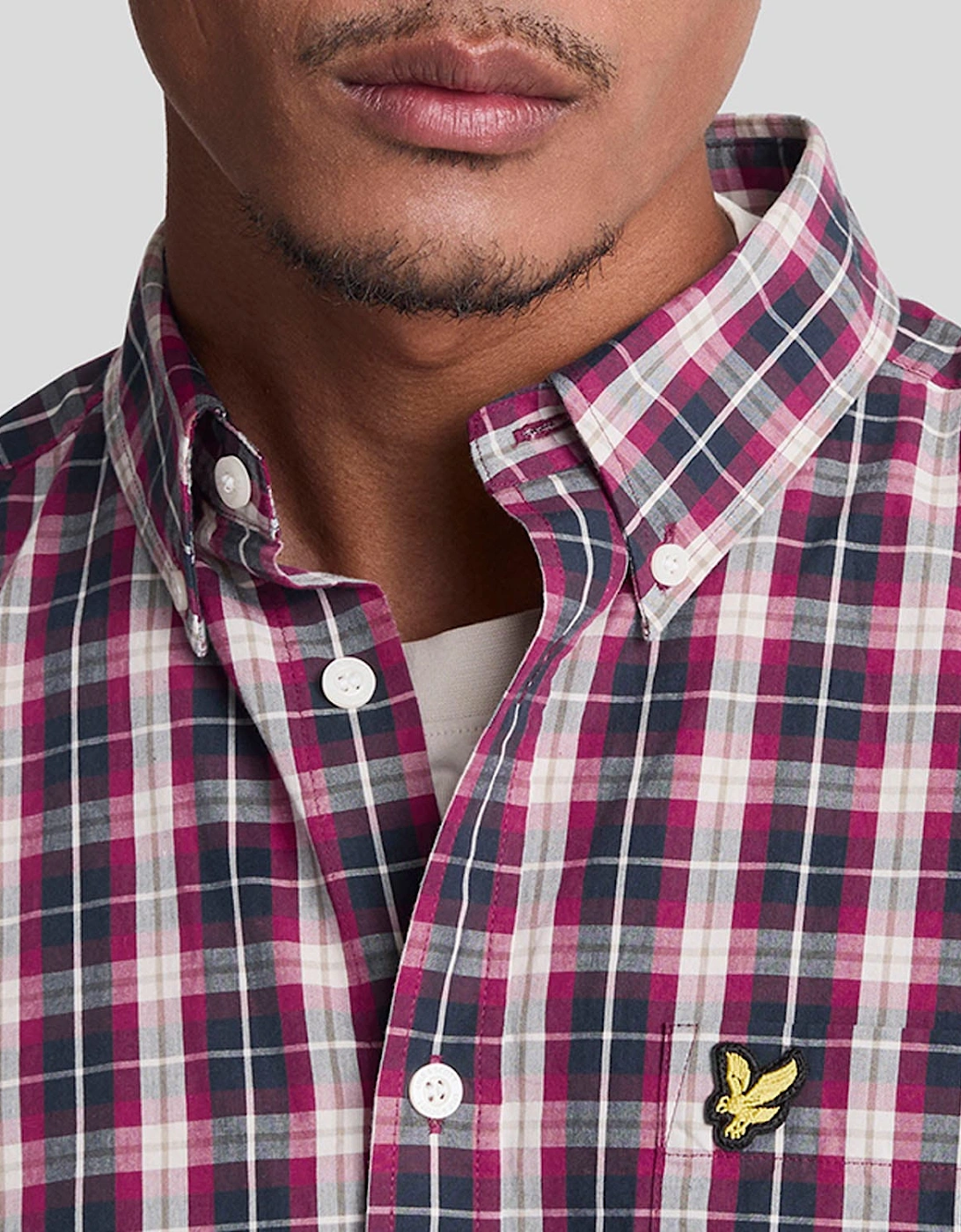 Washed Check Poplin Shirt