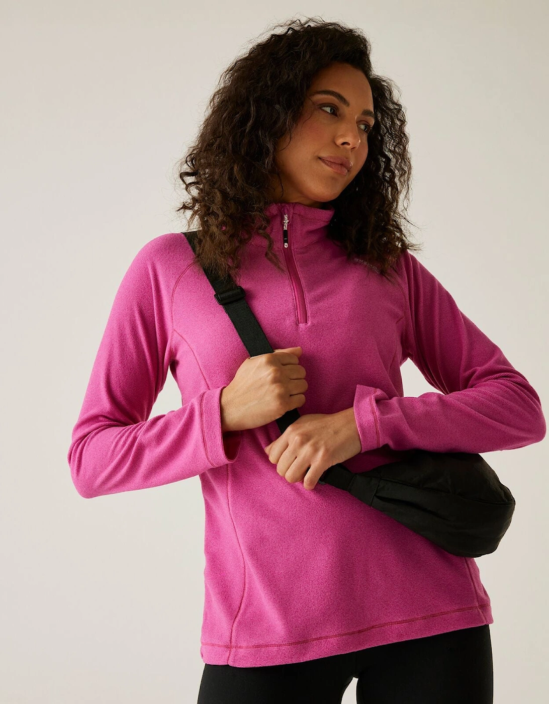 Womens Montes Lightweight Half Zip Fleece, 2 of 1