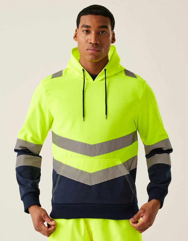 Professional Mens HI-VIS Two Tone Hoodie