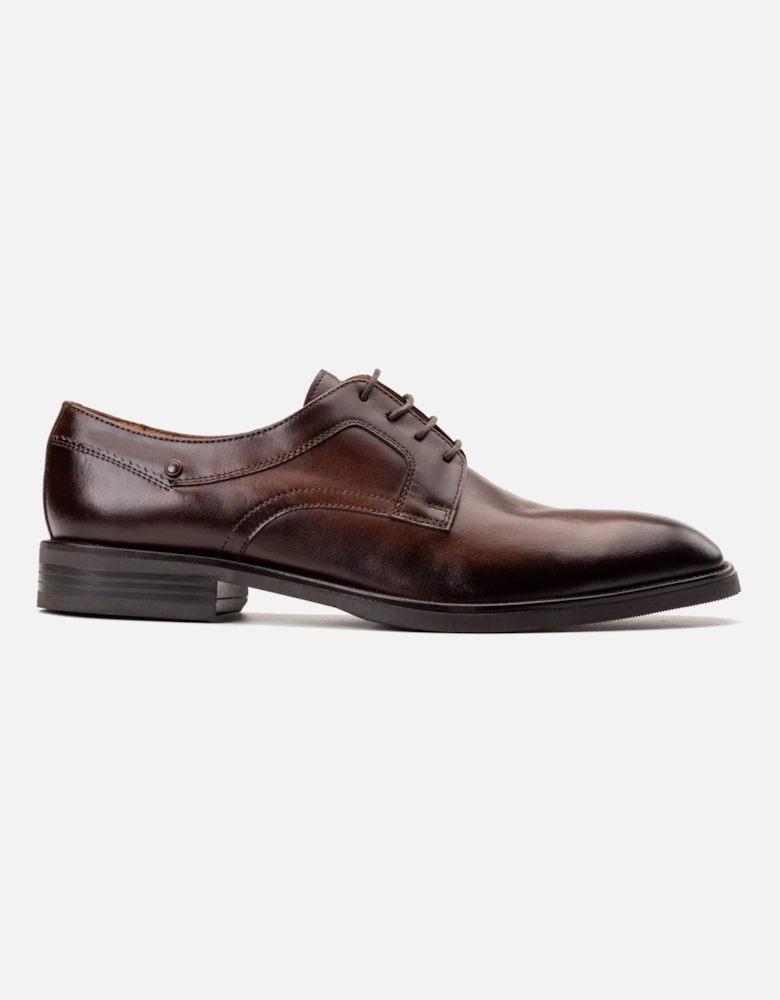 London Sleeve Leather Men's Brown Lace-Up Shoes